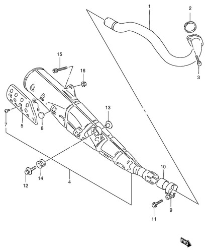 Suzuki genuine screw dr800 n - genuine, m