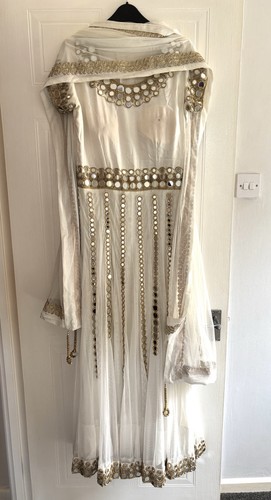 Anarkali dress cream - anarkali, in