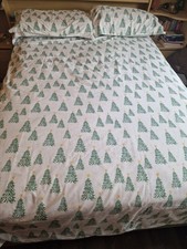 ASDA GEORGE HOME - King Size - Reversible Christmas Duvet Set Bedding Set