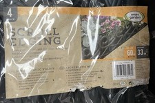 4 x Scroll Garden Edging Outdoor Decorative Fence Path Border Lawn Plant Beds