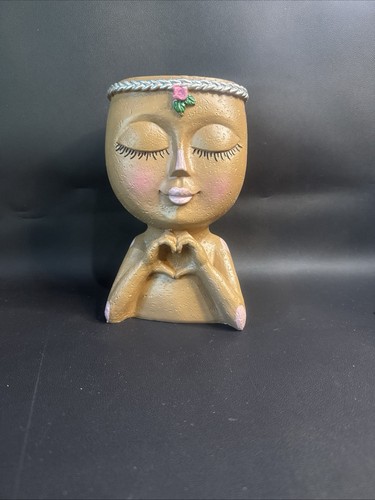 Lady face planter pot - planter,