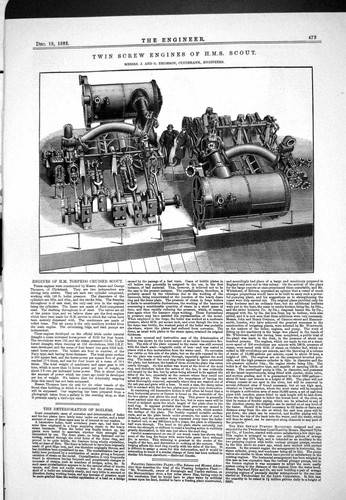 Old print 1885 - twin, screw