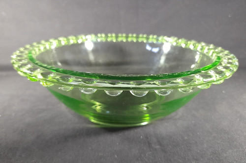 Vintage green uranium glass - green,