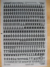 .1 x Letraset Upper Case