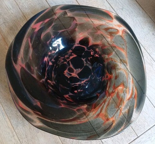 Large vintage art - glass, bowl