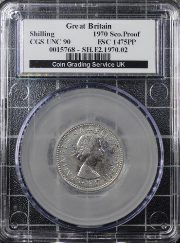 1970 scottish shilling proof - shilling,