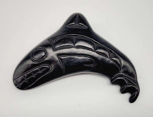 Haida argillite carved killer - argillite,