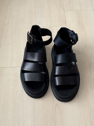 Martens black leather - dr,