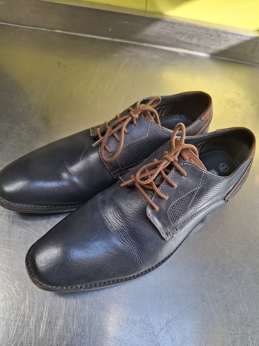 Blue pavers leather - leather, men's