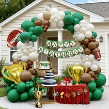 Football Balloon Arch Garland
