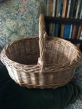 Vintage Hand Made Traditional Wicker Shopping Basket