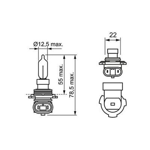Bulb headlight bosch 987 302 - 987,