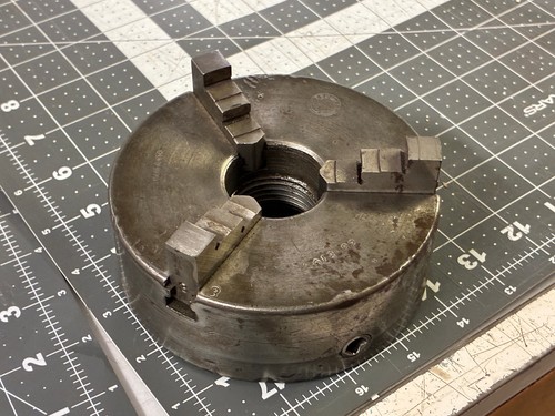Rockwell jaw lathe chuck - 3-jaw,