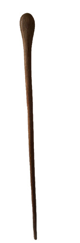 Straight wooden walking stick
