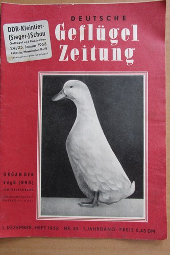 Gdr german poultry - german, newspaper