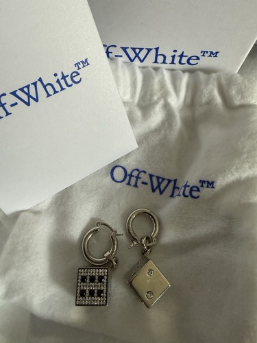 Off white dice earrings rrp - earrings,