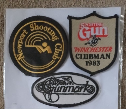 Vintage shooting patches - shooting, x3