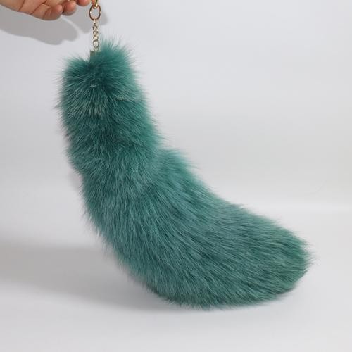 40cm long real silver blue - real, fox