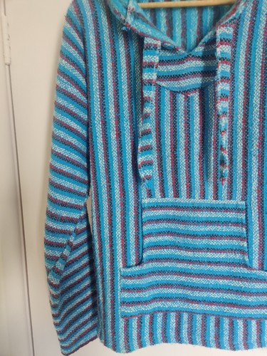 Mexican baja poncho hoodie - baja,