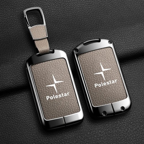 Leather car smart key fob - car, case