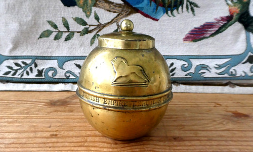 Antique brass lipton tea - antique,