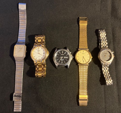 Seiko quartz kinetic watch - 5x,