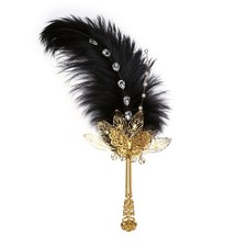 Ostrich feather fan hand - ostrich,