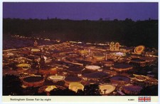 1970s Postcard Fun Fair Nottingham Goose Amusements Funfair Rides Unposted