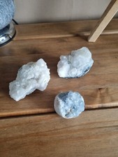 Apophylite X 2 And Small Celestite Clusters 870g