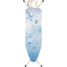 Brabantia Ironing Board with Steam Iron Rest, Size B 124cm x 38cm - Ice Water