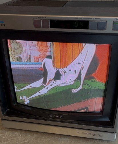 Vtg sony trinitron color - color, crt