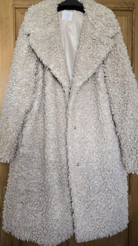 Primark cream teddy coat - primark,