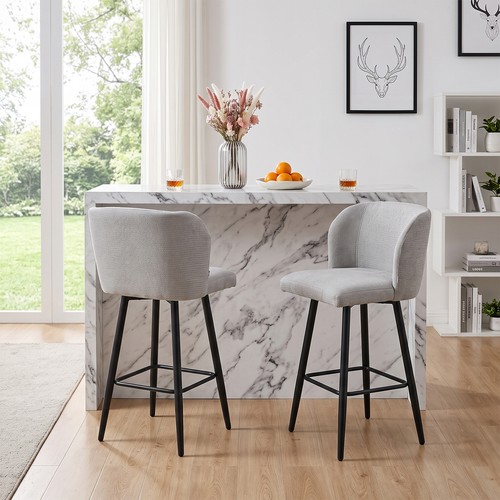 2pcs grey chenille - chenille, bar