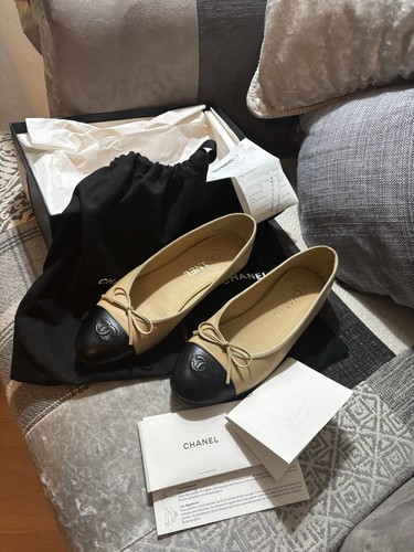 Chanel ballet flats lambskin - chanel,