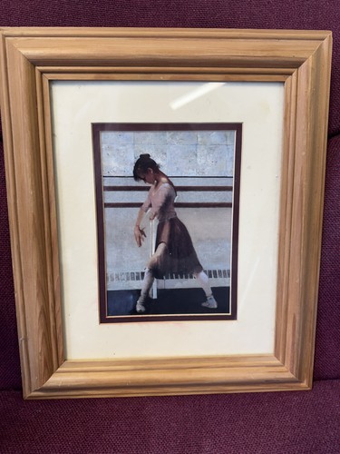 Ballerina framed picture - picture, size