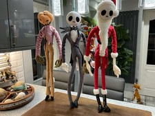 Tim Burtons Disneys Nightmare Before Christmas 25” Plush Toy Figures VGC