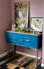 Upcycled Blue Oak Jacobean