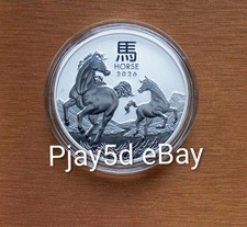 2026 Australian Lunar Horse 1oz Silver Bullion coin in capsule Perth Mint 
