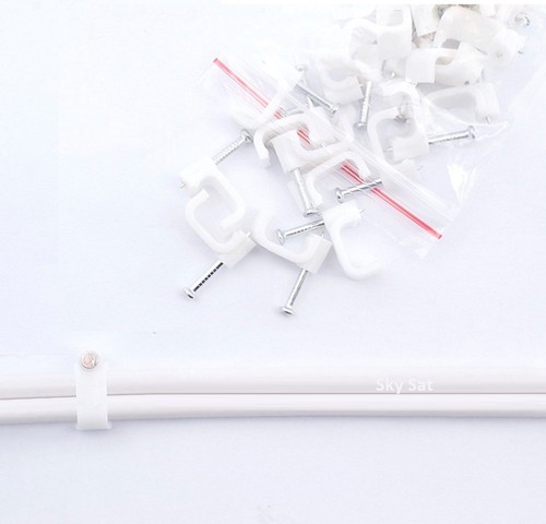 White twin shotgun cable - white,