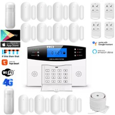Z66 Tuya APP IP WiFi+UK/EU 4G Wireless+Wired Home Security Burglar Alarm System