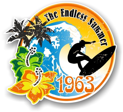 Aged retro surf board surfing - surf,