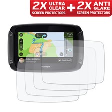 TOMTOM RIDER 500 / 550  Screen Protector 2 x Ultra Clear & 2 x Anti Glare