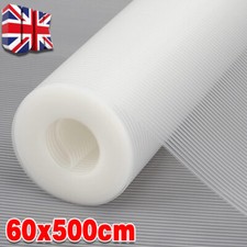 Bulk Roll - Waterproof Drawer Shelf Liner Mat 60cm x 500cm Flexible Clear 5M UK