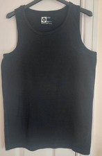 Mens Black Vest Top T Shirt Size Medium. Primark. Great Con