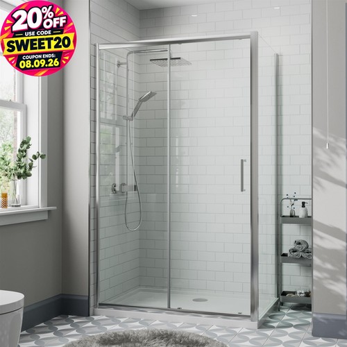 1200 900mm sliding shower - 900mm,