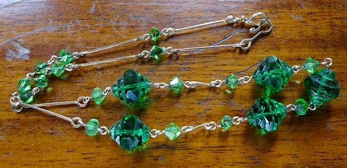 Antique art deco emerald green - art,