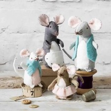 Mouse family felt craft - mouse,