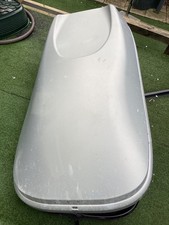 Halfords 470L grey roof box 