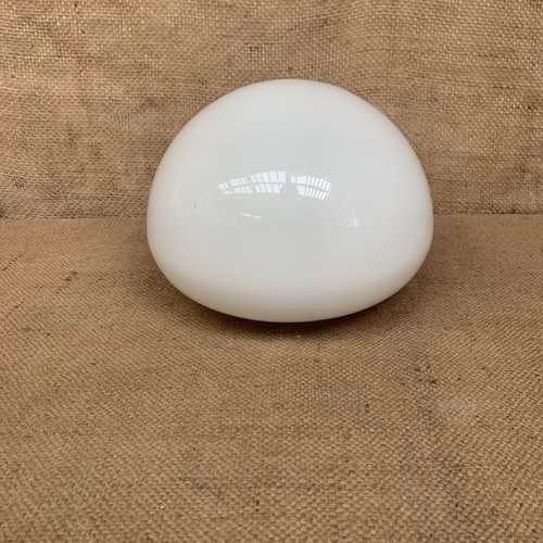 Milk glass light shade round - milk,