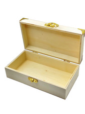 Blank Rectangle Unfinished Decorative Wood Jewellery Box, Plain Decoupage Craft